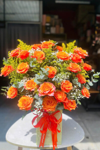 Giỏ hoa chúc mừng – Giao nhanh trong ngày